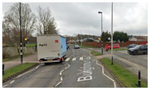 Crossing on Burghmuir Drive Inverurie