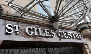 St Giles Centre exterior.