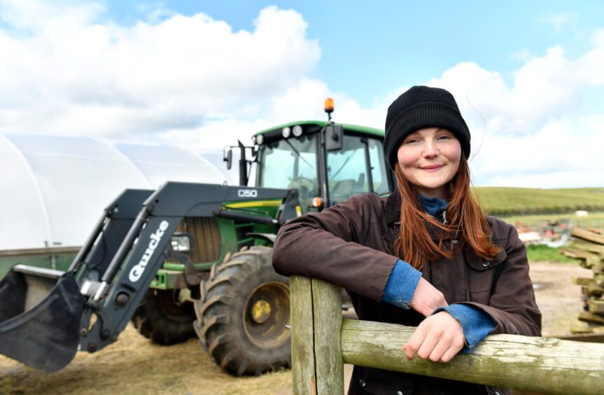 Alice on the farm at Doonie's in 2020.