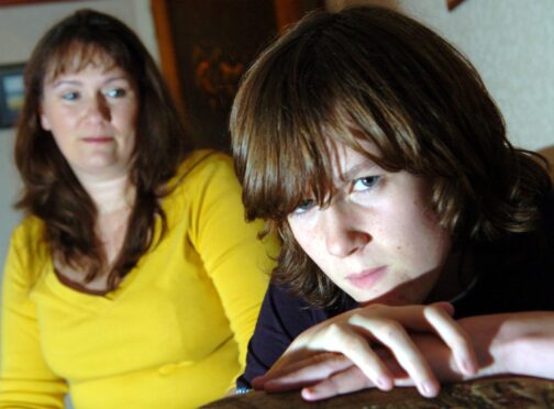 George with his mother Fiona, back in 2006. Image: Kami Thomson.