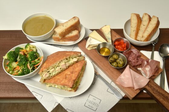 A light lunch for Mediterranean food lovers at Cafe Biagiotti in Beauly.  Image: Sandy McCook/DC Thomson