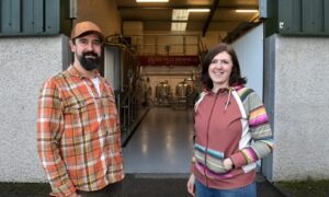 Bob and Louise Masson of Dog Falls in their new brewery - but is a tap room coming soon? Image: Sandy McCook/DC Thomson