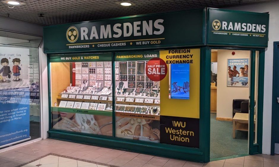 Ramsdens store in St Giles Centre. 