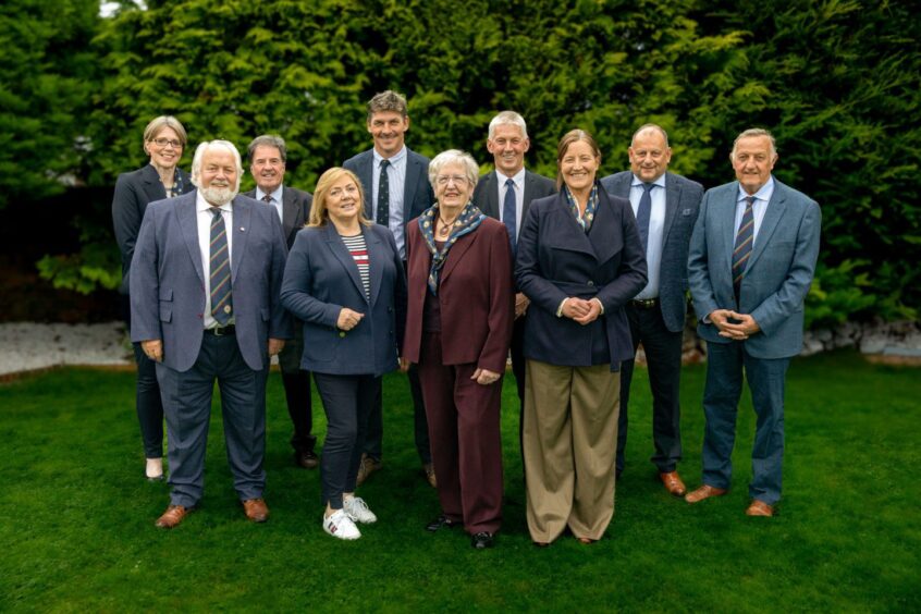 George with his Royal Highland & Agricultural Society of Scotland presidential team