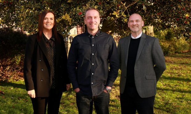 Prism Energy's QHSE lead Carla Bruce, with managing director Andy Sutherland, and recruitment manager Darren Aggasild.