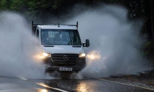 flooding on the A96