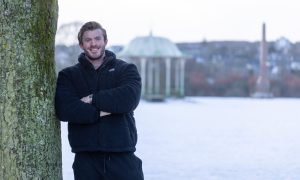 Sam Milne in Duthie Park in Aberdeen. The personal trainer has some fitness suggestions for the new year. Image: Scott Baxter/DC Thomson