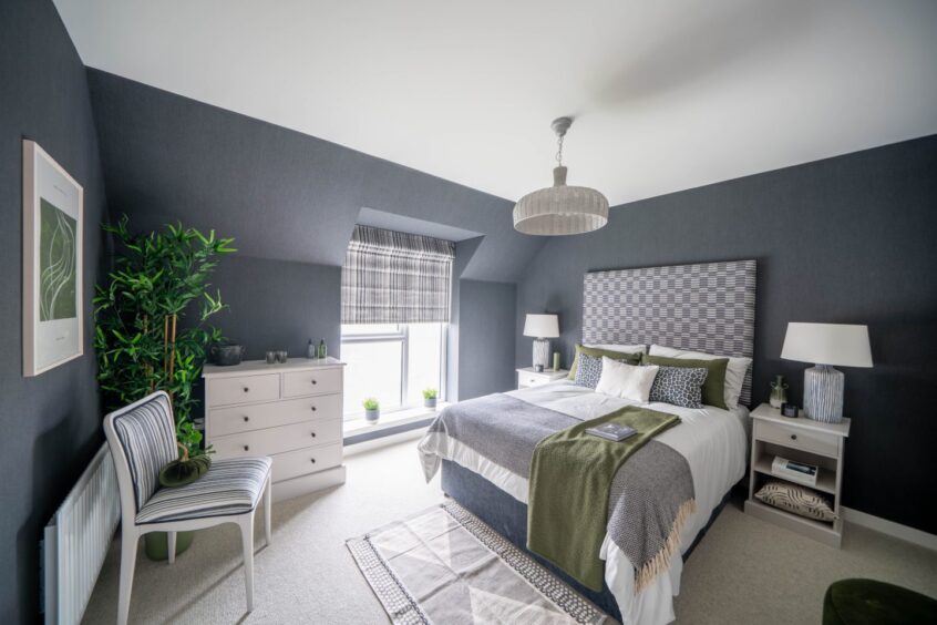 a bedroom in a new build home by Scotia Homes