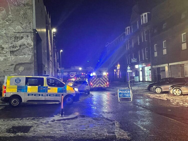 Police and fire service at Palmerston Road