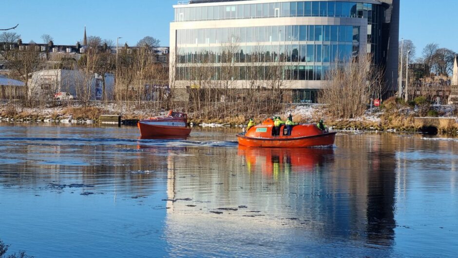 two boats river dee