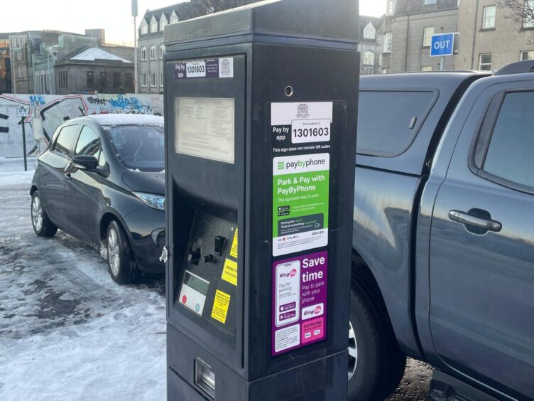 Parking machine at Gallowgate 