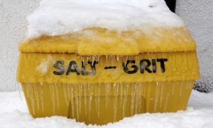 Winter grit bin.