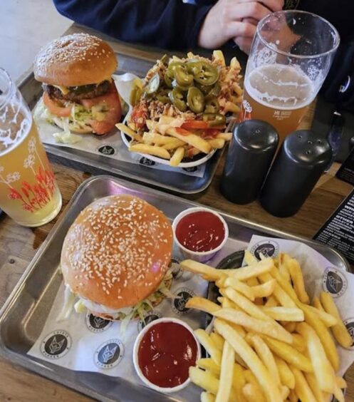 Burgers and loaded fries from Coyote Burger in Inverness