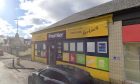 The men were spotted on the roof of the Inverness convenience shop. Image: Google