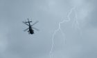 Helicopter operators can face a triggered lightning threat during winter months. Image: Shutterstock.