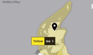 Met Office yellow weather warning for ice across Scotland