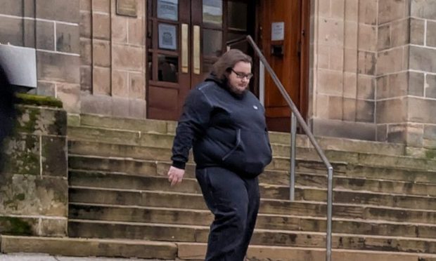 Jan Kramer leaves Elgin Sheriff Court. Image: DC Thomson