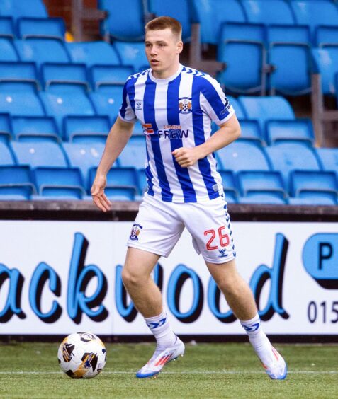 Ben Brannan in action for Kilmarnock in a pre-season friendly against Barrow. 