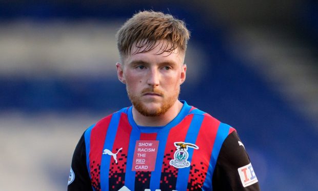 Inverness Caledonian Thistle midfielder Paul Allan in action against Annan Athletic on October 19, 2024 at the Caledonian Stadium, Inverness. The SPFL League One game ended in a 1-0 win for Inverness.