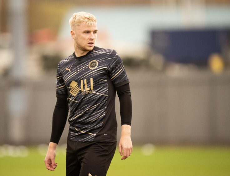 Luis Longstaff in action for Caley Thistle.