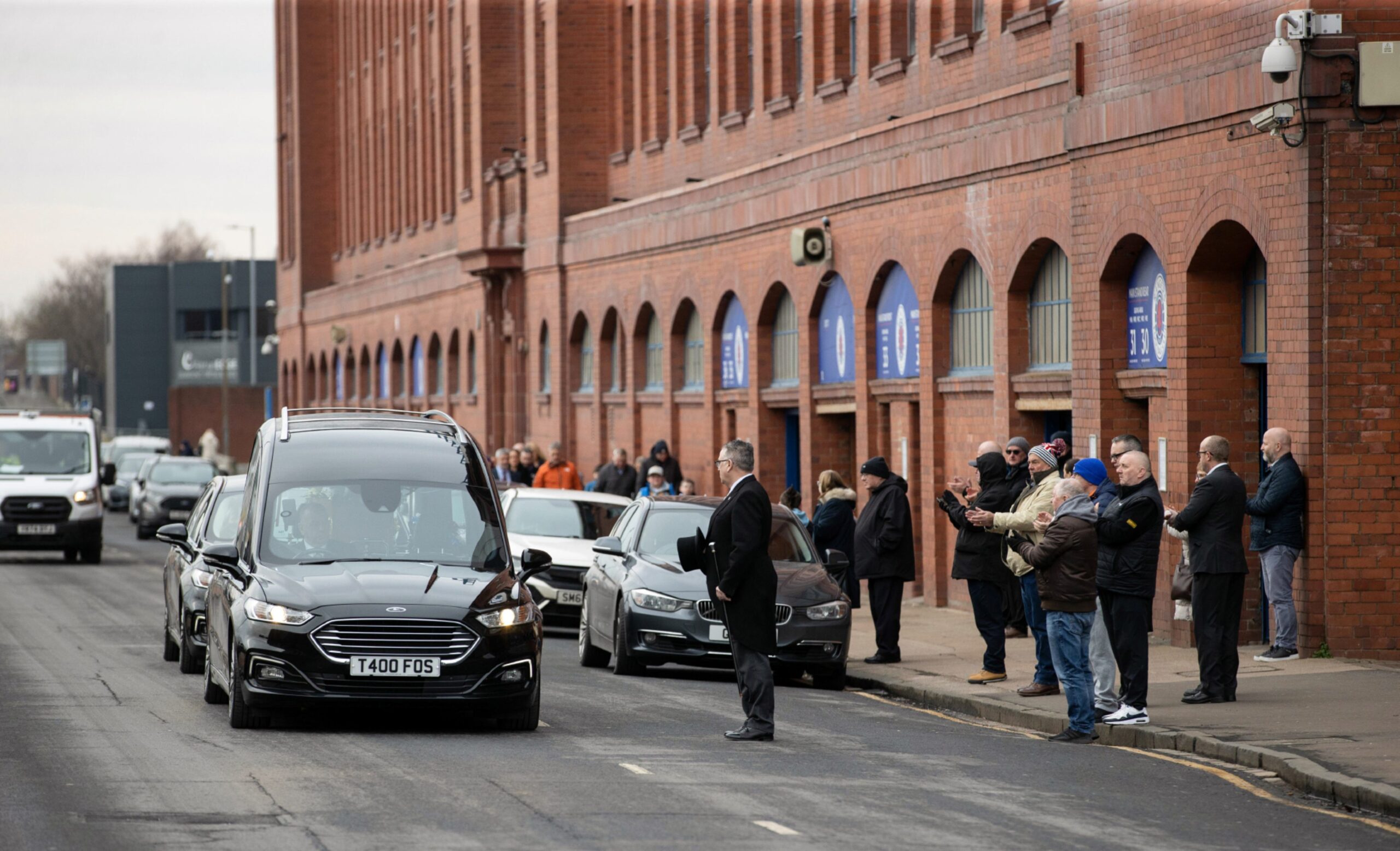 Jimmy Calderwood was a lifelong Rangers fan and his hearse passed Ibrox