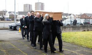 Jimmy Calderwood funeral.