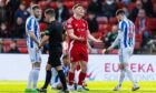 Aberdeen's Kevin Nisbet during a William Hill Premiership match between Aberdeen and Kilmarnock at Pittodrie, on February 22, 2025. Image: SNS.