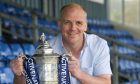 Billy Ferries with the Scottish Cup trophy in 2010.