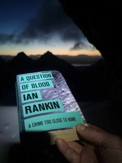 A photos of A question of blood, by Ian Rankin on the Cullins in Skye. 