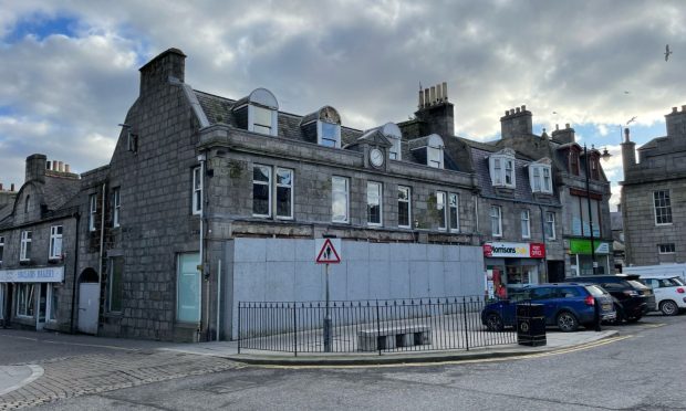 Former TSB bank which will soon be turned into a new Huntly whisky shop.