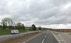 A90 near Laurencekirk.