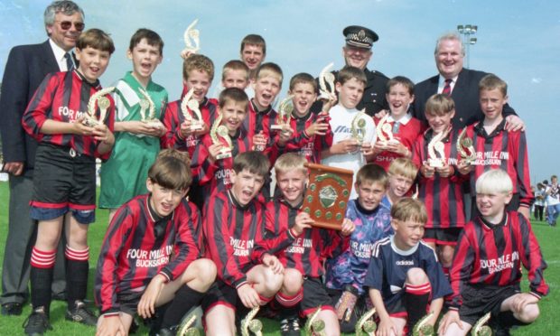 Champion Street 1996 Consolation Trophy winners Bucksburn United. Image: DCT Archive.