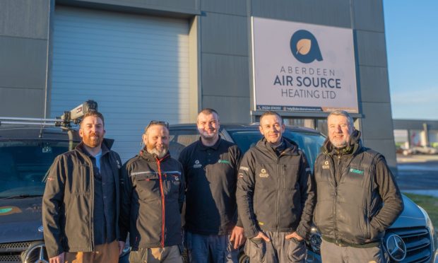 The Aberdeen Air Source team is now working out of new premises in Portlethen's City South Business park. Image: Aberdeen Air Source