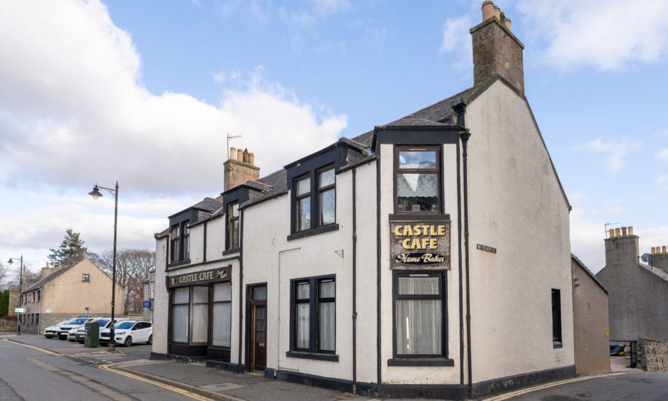 The former Castle Cafe, which Angie and Lindsay Boyd Shearer are now transforming into a new Castle Street Coffee.