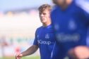 Aberdeen's Adam Emslie in Cove Rangers colours. Image: Darrell Benns/DC Thomson.