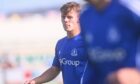 Aberdeen's Adam Emslie in Cove Rangers colours. Image: Darrell Benns/DC Thomson.