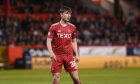 Alfie Bavidge pictured in action for Aberdeen. Image by Darrell Benns/DC Thomson