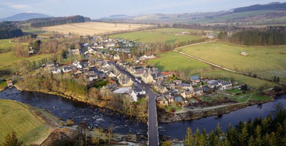 The development land is just outside Rothiemay.