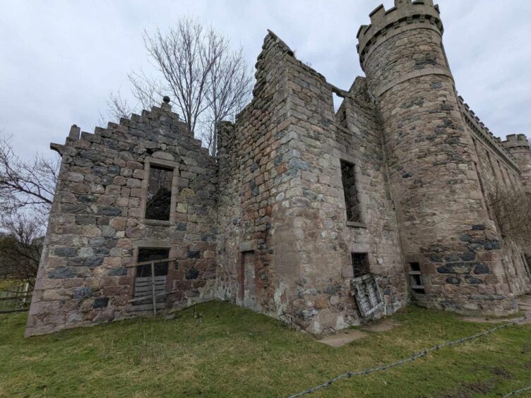 Fire raged through the Bishop's Palace on Fetternear Estate in 1919. I