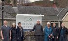 Friends of Insch trustees outside Insch War Memorial Hospital this week. Image: Friends of Insch Hospital