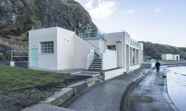 Tarlair pool. The barricades that have long surrounded the site have been removed - revealing its new look. Image: Jason Hedges/DC Thomson