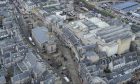 Elgin town centre drone photo.