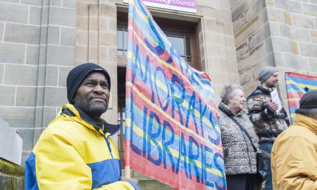 The community have been campaigning against the proposal to close several Moray libraries. Image: Jason Hedges/DC Thomson.