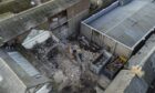 Drone shot of the demolition work. Image: Jason Hedges/DC Thomson