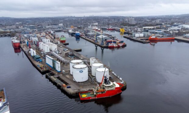 Port of Aberdeen has achieved a record year. Image: Kenny Elrick/DC Thomson 

Drone / DJI / Mini 2