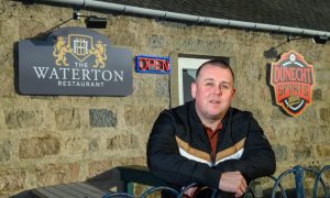 Ian Gauld outside his new restaurant, formerly known as Jaffs Bar and Restaurant in Dunecht. Image: Kenny Elrick/DC Thomson