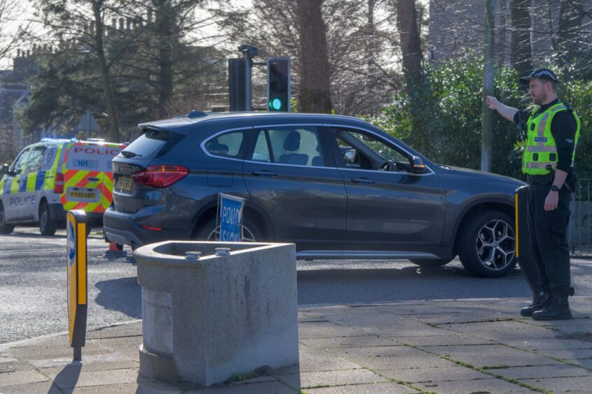 Car involved in crash on Queen's Road