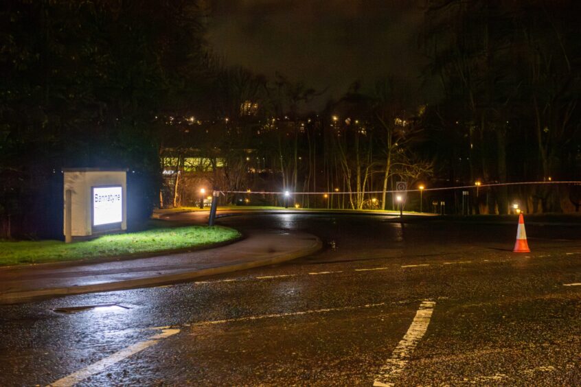 Access to Aberdeen gym cordoned off. 