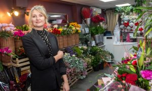 Aleksandra Spala owner of Azalea Flowers in George Street. Image: Kami Thomson/DC Thomson