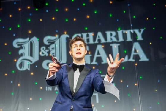 Presenter Ben Hanlin brought the magic to the P&J Live. Image: Kami Thomson/DC Thomson